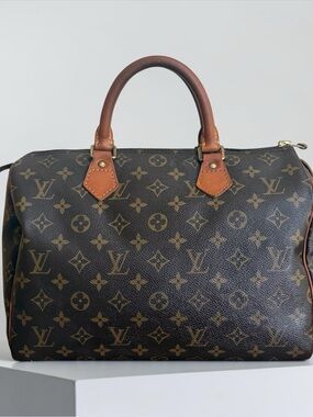 Authenticated Louis Vuitton Speedy 30 Vintage Monogram Bag! EUC! COA!